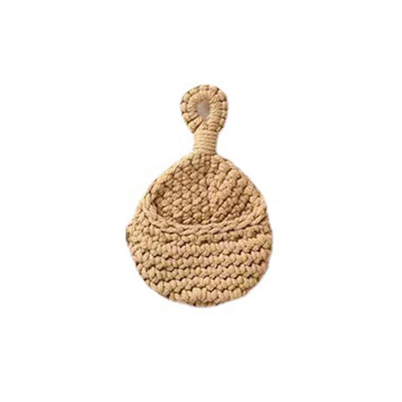 Hanging Wall Organizer Vegetable Fruit Basket Kitchen Storage Pouch Bag Diy 6Size - L