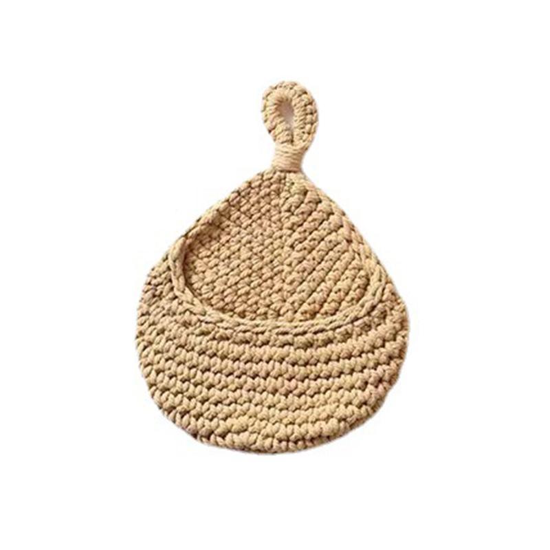 Hanging Wall Organizer Vegetable Fruit Basket Kitchen Storage Pouch Bag Diy 6Size - L