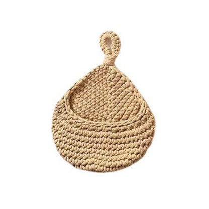 Hanging Wall Organizer Vegetable Fruit Basket Kitchen Storage Pouch Bag Diy 6Size - L