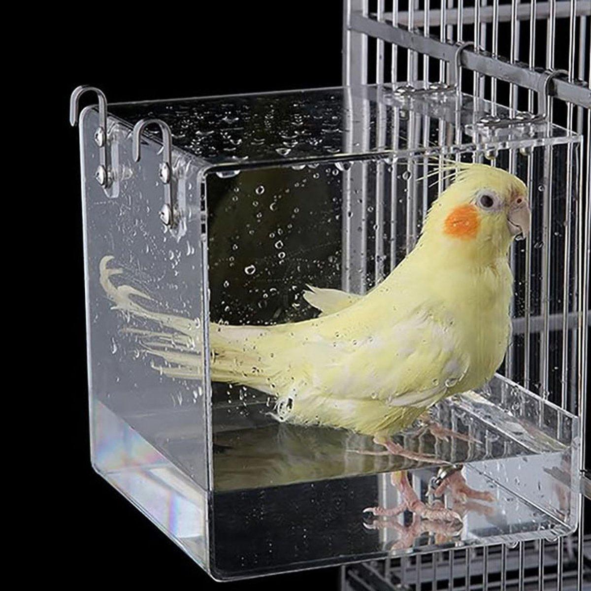 Bird Bathing Box Basin for Birds Outdoor Bathing Pool Bird Shower Basin for Pets