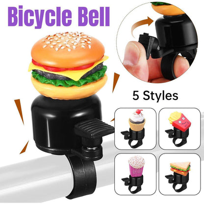 Cute Food Style Bicycle Bell Loud and Fun Handlebar Accessory - Popcorn