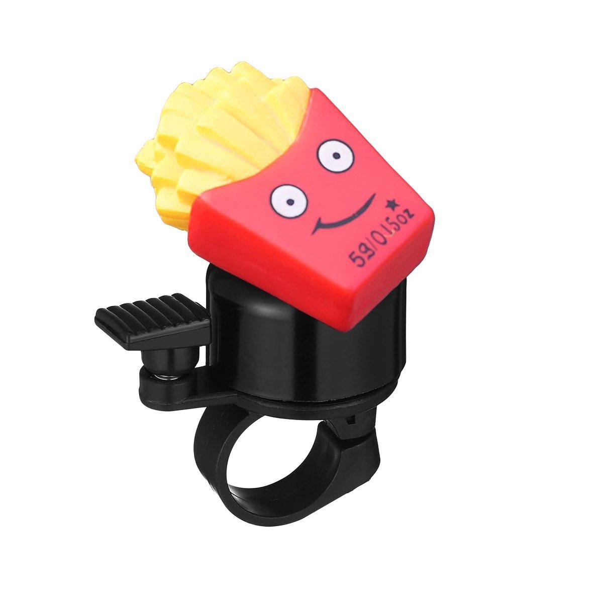 Cute Food Style Bicycle Bell Loud and Fun Handlebar Accessory - Popcorn