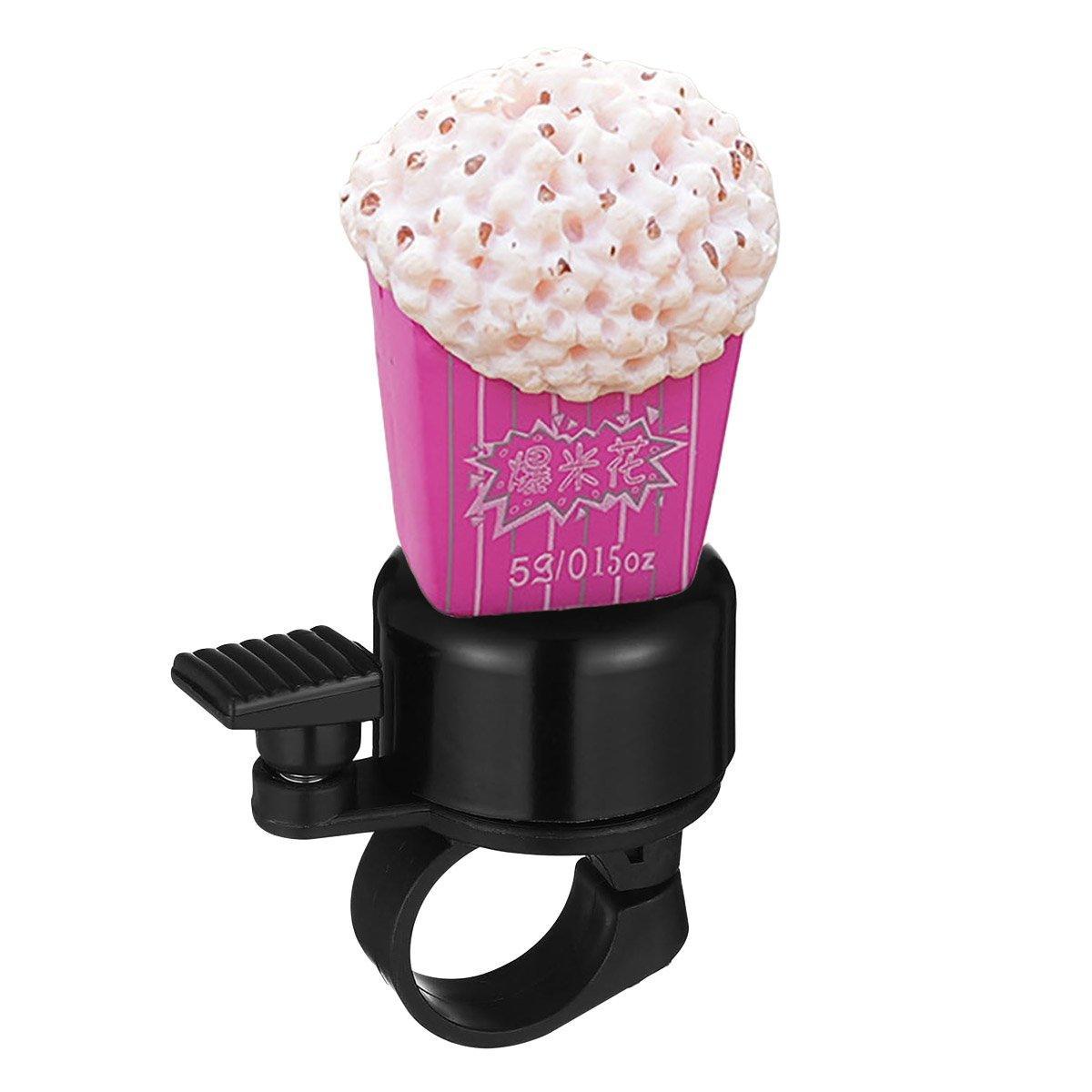 Cute Food Style Bicycle Bell Loud and Fun Handlebar Accessory - Popcorn