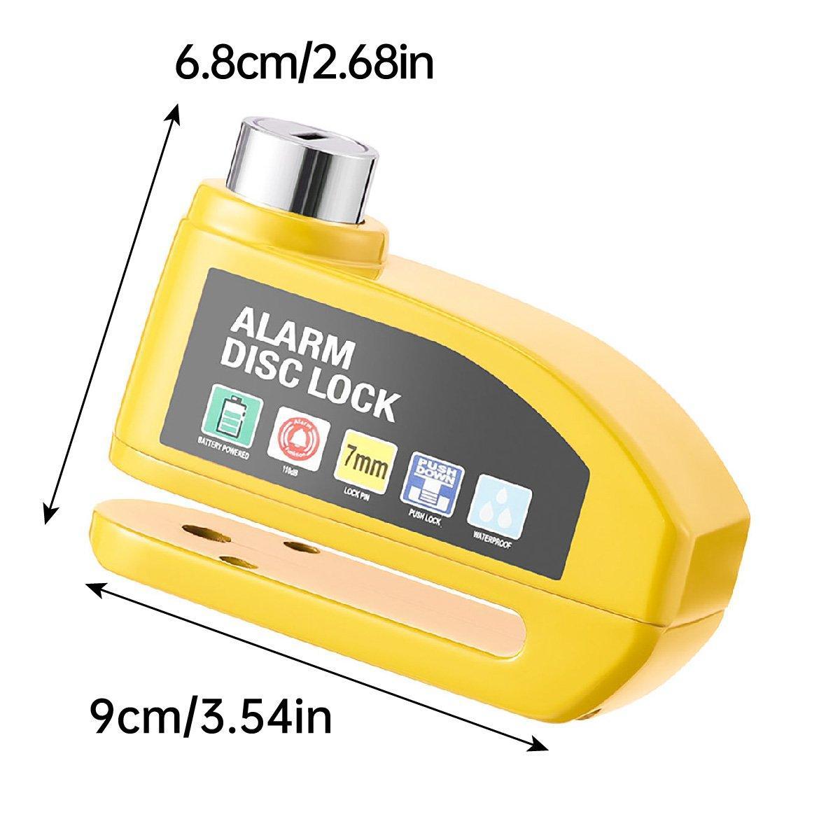 Electric Bike Lock Alarm Motorcycle Anti Theft Lock Secure Bicycle Riding Gear