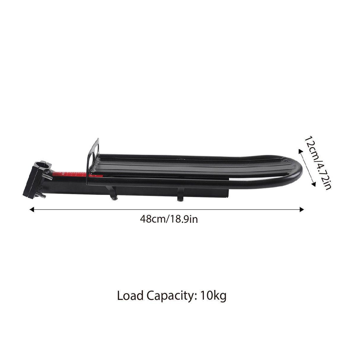 Mountain Bike Rear Rack Flat Suspension Rack Accessories Luggage Carrier Shelf