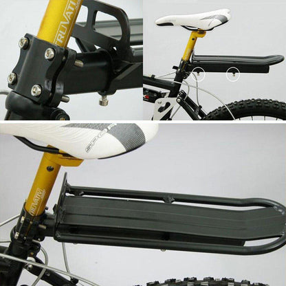 Mountain Bike Rear Rack Flat Suspension Rack Accessories Luggage Carrier Shelf