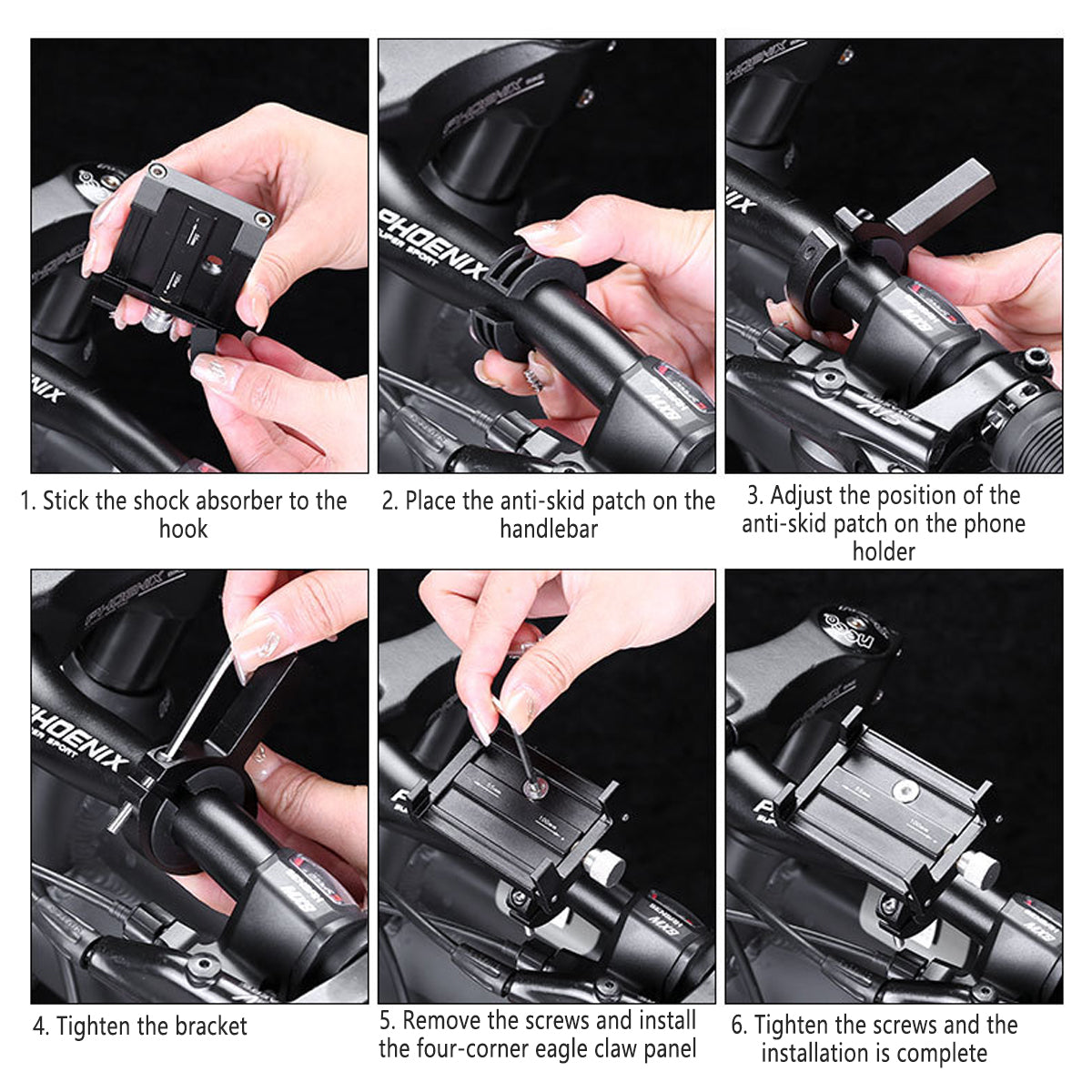 Aluminum Alloy Bicycle Mobile Phone Stand Phone Rack Cycling Accessories Mount