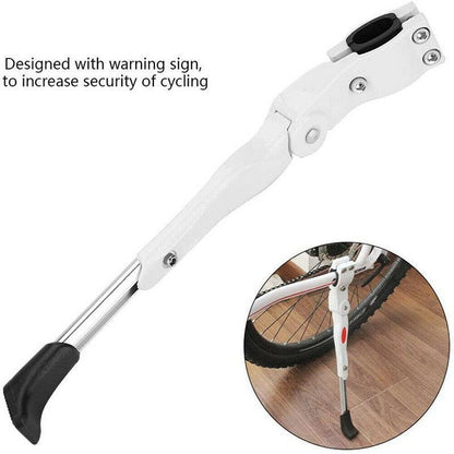 Rear Adjustable Kickstand for Mountain Bicycle Road Bike Parking Support Leg - Black