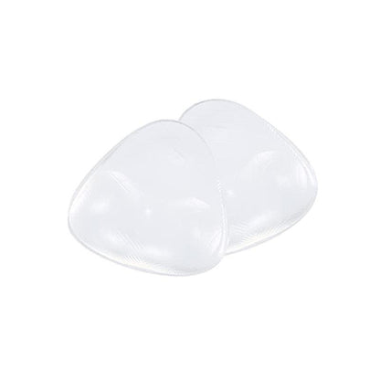 Triangle Push-Up Silicone Bra Inserts Breasts Pad Bikini Bra Cleavage Enhancers - Transparent-Small