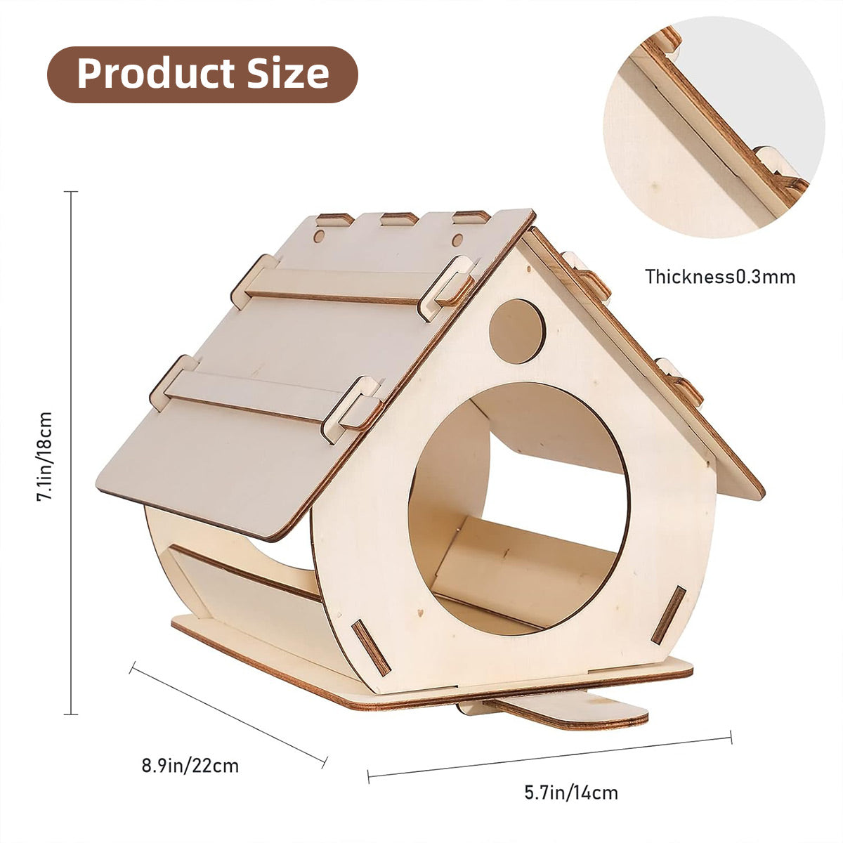 Hanging Bird House Nest Feeder Outdoor Garden Cage Shelter For Small Wild Birds