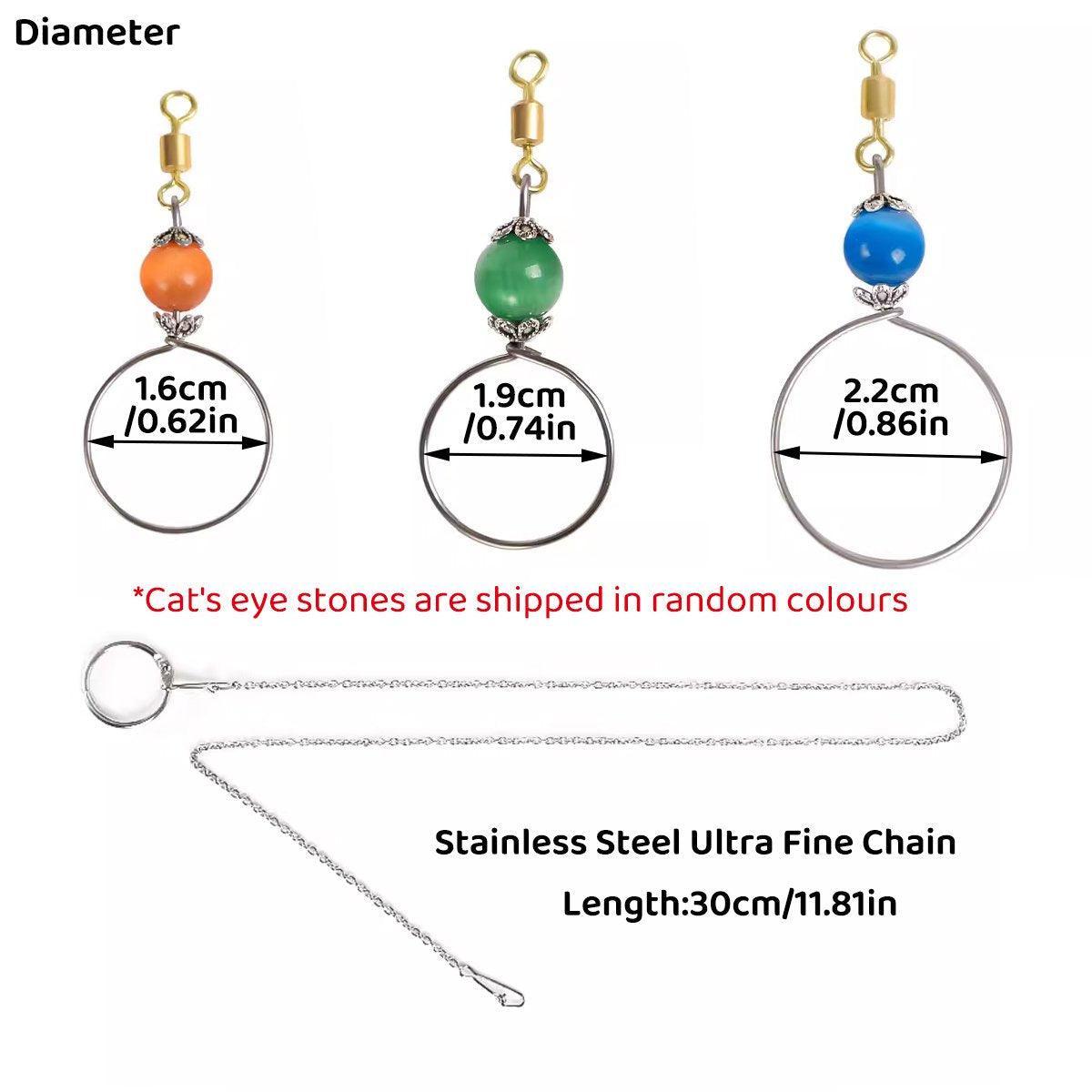 Parrot Neck Collar Stainless Steel Bird Chain Training Adjustable Bird Leash - M-Diameter 1.9cm