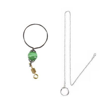 Parrot Neck Collar Stainless Steel Bird Chain Training Adjustable Bird Leash - S-Diameter 1.6cm