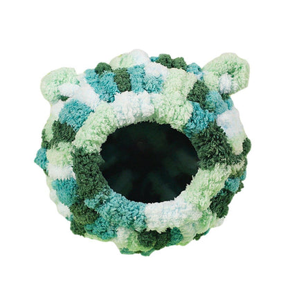 Hanging Warm Cotton Nest Hammock Cozy Bed for Parrots and Other Bird Species - Green