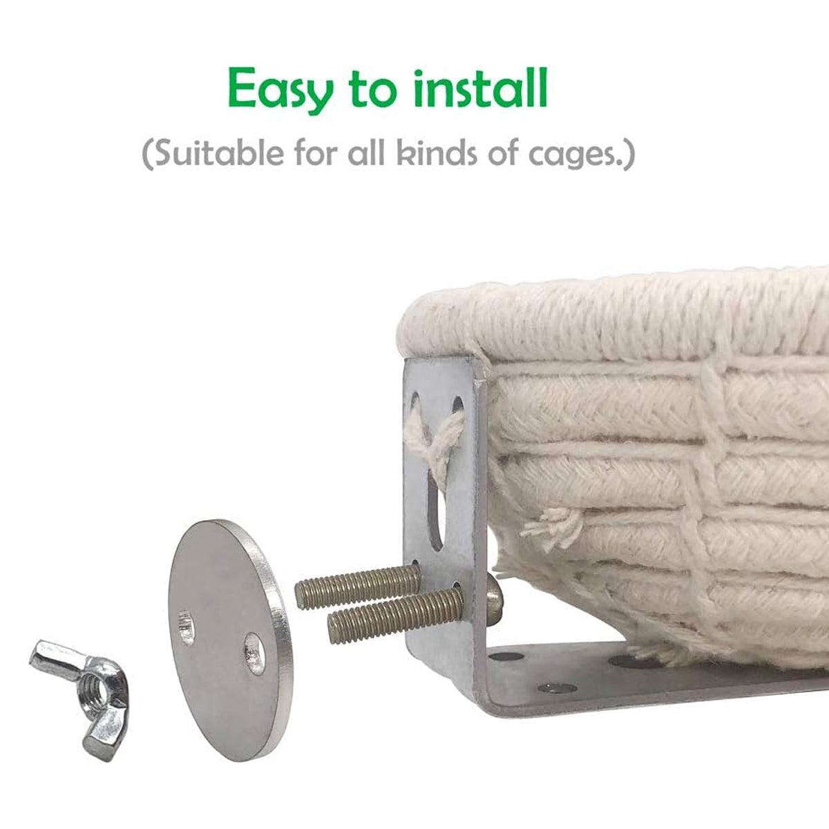 Birds Nest Parrot Straw Nest for Small Animal Nesting Material Bedding - Cotton Rope