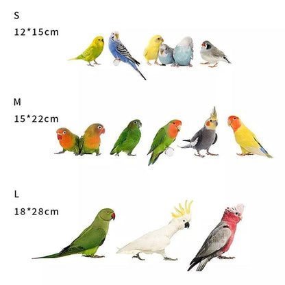 Cozy Bird Blanket Shawl Parrot Snuggle Cabin Plush Hanging Cotton Nest Bedding - Pink-L Size