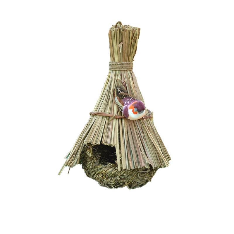 Qttie Bird Nest Breeding Box House Bed Cage Hut Cave Canary Finch Budgie Parrot - Treehouse