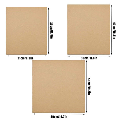 50pcs Corrugated Cardboard Sheets Express Carton Spacer Gasket Packing Material - 21x30cm