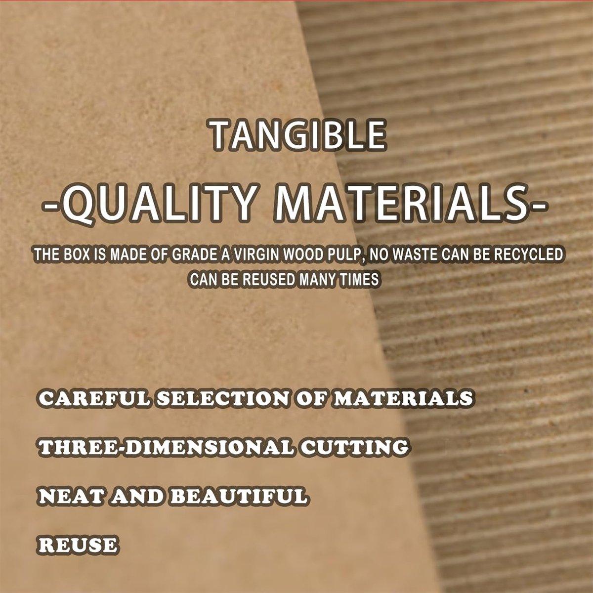 50pcs Corrugated Cardboard Sheets Express Carton Spacer Gasket Packing Material - 21x30cm