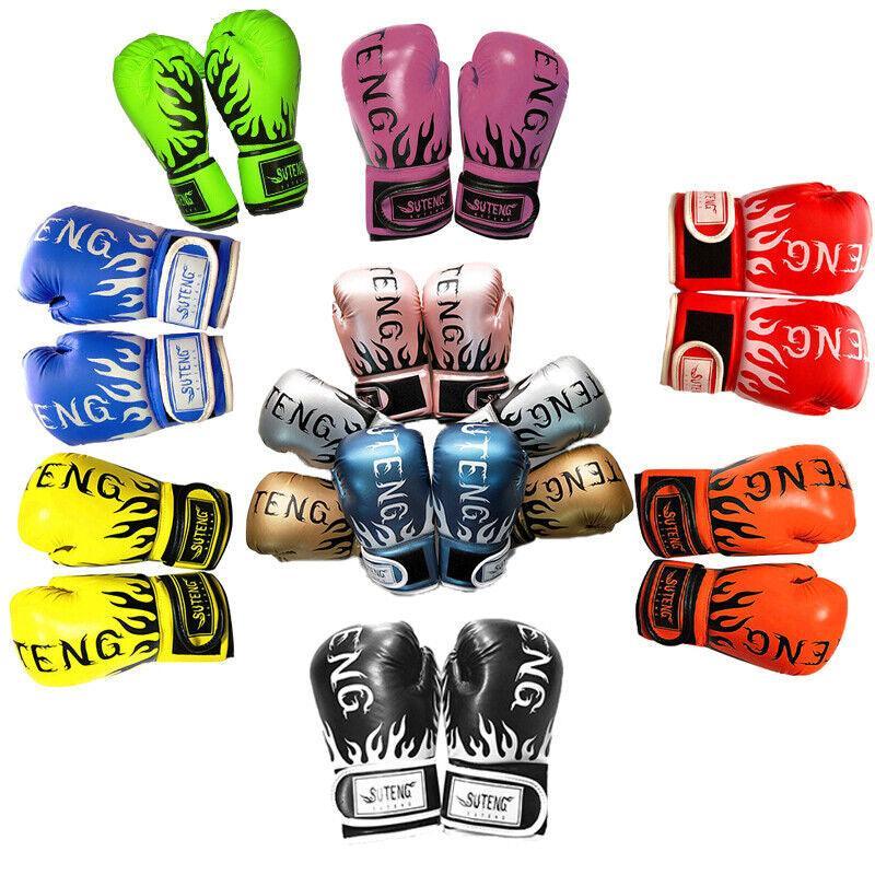 2PCS PU Boxing Training Gloves for Young Beginners Suitable for Ages 3-12 - Pearly Gold