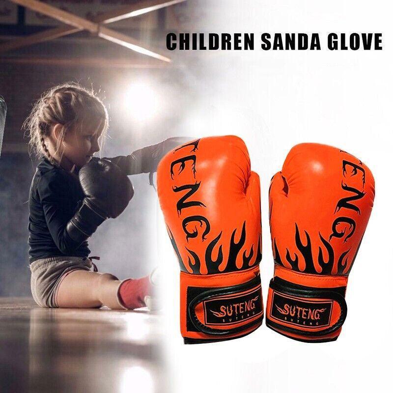 2PCS PU Boxing Training Gloves for Young Beginners Suitable for Ages 3-12 - Pearly Silver