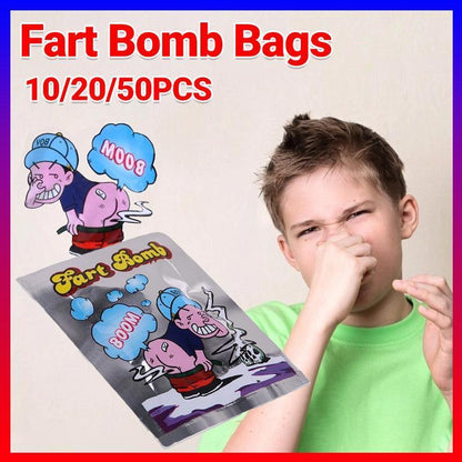 10/20/50x Fart Bomb Bombs Bag Smelly Novelty Stink Prank Gag Trick Joke Game Fun - 50x