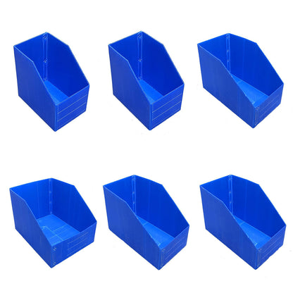 Plastic Storage Box Set 6Size Clear Hard Case Miter Tool Parts Display Organiser - 30x20x30cm