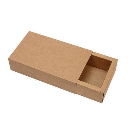 Kraft Paper Drawer Box Packaging Gift Storage Organiser Small Kraft Boxes - 10x5x3.5cm