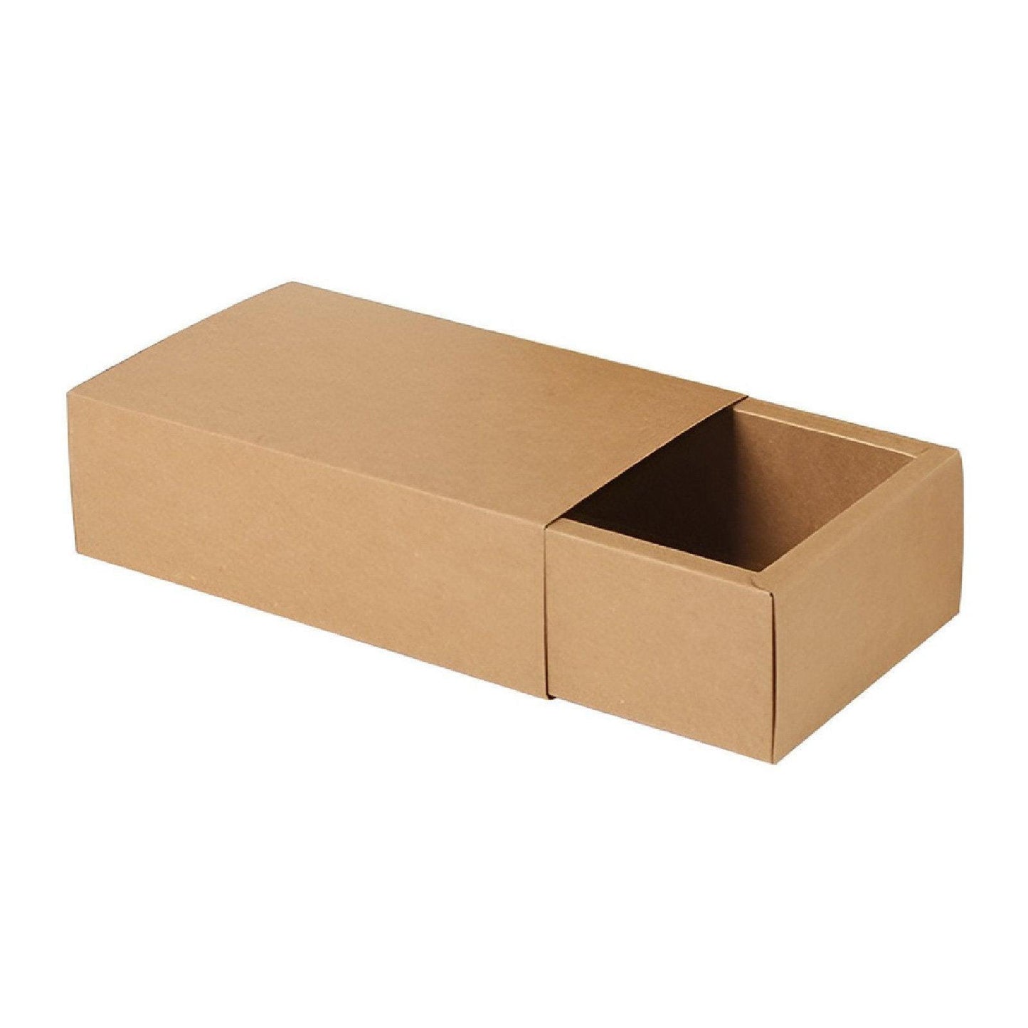 Kraft Paper Drawer Box Packaging Gift Storage Organiser Small Kraft Boxes - 18x11x4cm