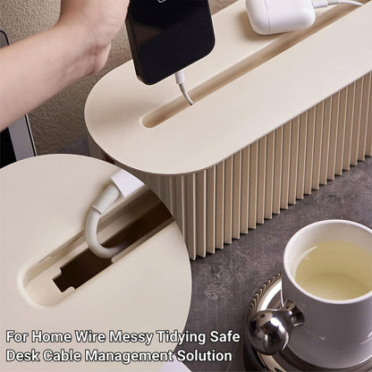 Large Cable Wire Cord Storage Box Case Management Socket Tidy Organizer