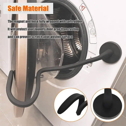 Magnetic Washer Door Holder Front Load Washing Machine Magnetic Door Prop - Black