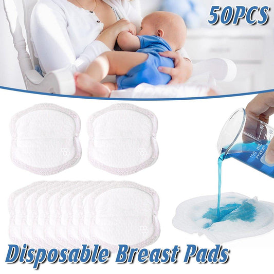 50pcs Disposable Breastmilk Pads Leakproof Nursing Pads for Breastfeeding Moms