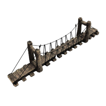 Resin Bridge Aquarium Decoration Fish Tank Accessories Shrimp Tortoise Climbing - Suspension Bridge-L