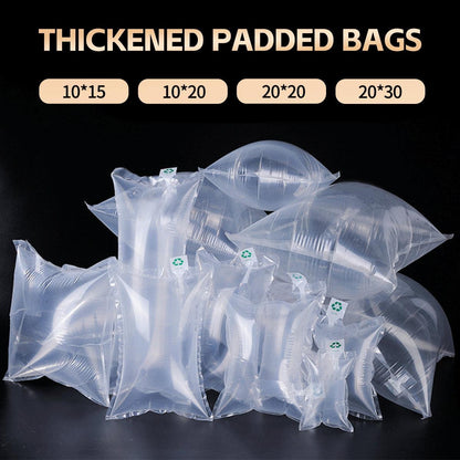100pcs Inflatable Air Column Bag Bubble Wrap Cushion Packaging Buffer Filling - 20x20cm