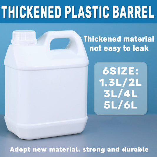 Plastic Square Bucket Storage Container Flat Square Pots 6 Sizes for Home Garden - 4L