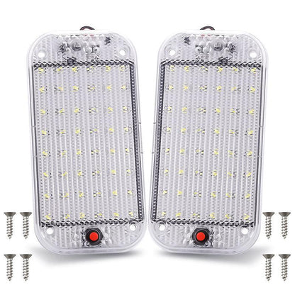 2Pcs 12V 48Led Truck Car Ute Caravan Interior Roof Ceiling Dome Light Cabin Lamp