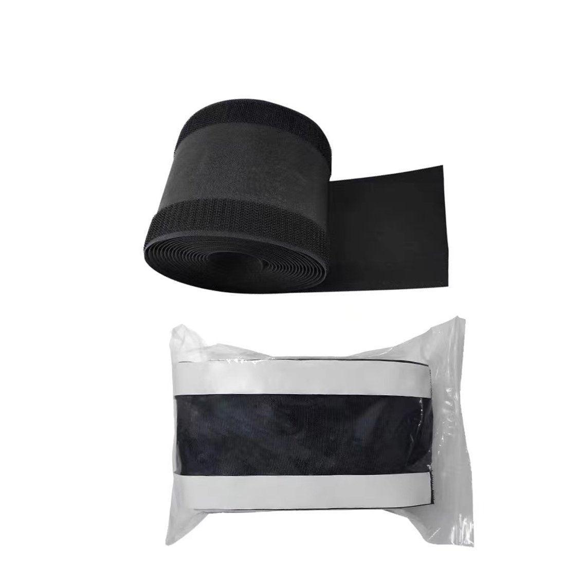 Cable Cover Nylon Sticky Wire Protector Floor Blanket Reusable Cord Tube Cover - Black-1Meter(with adhesive)-Floor