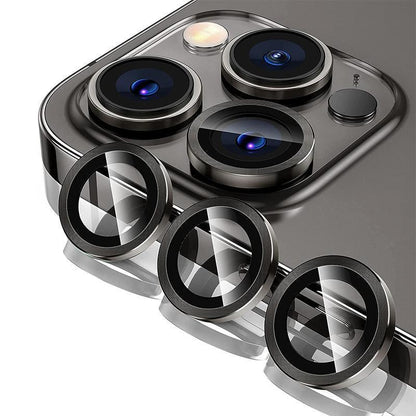 For iPhone 14/14 Plus Metal Camera Lens Glass Screen Protector - Rainbow