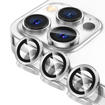 For iPhone 14/14 Plus Metal Camera Lens Glass Screen Protector - Rainbow