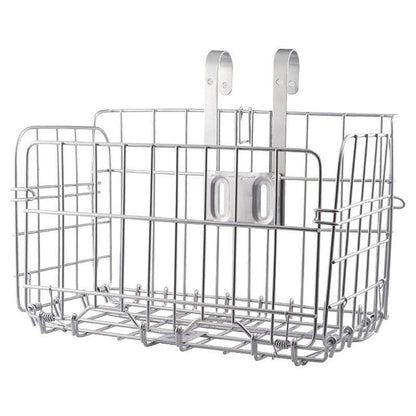 Foldable Bicycle Basket Front and Rear Hanging Storage Rack Bike Accessories - Black