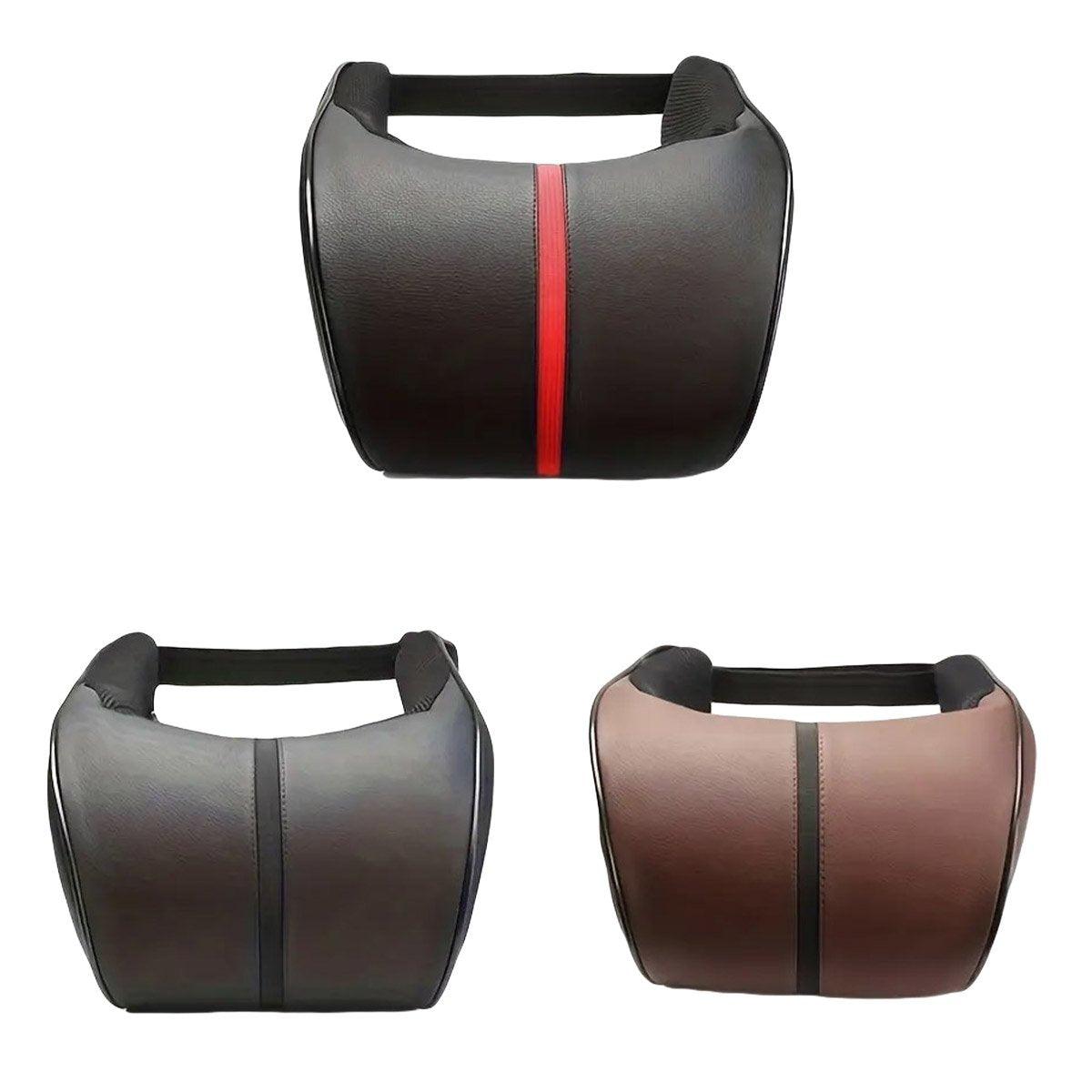 Car Headrest Neck Pillow for Comfortable Travel Support Memory Foam Car Pillow - Black