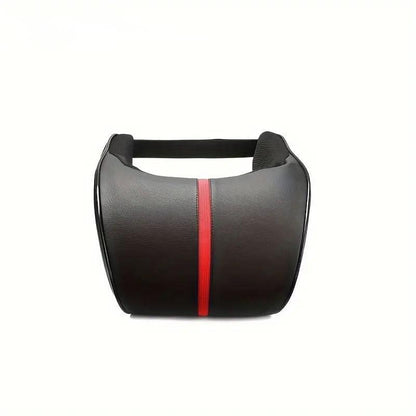 Car Headrest Neck Pillow for Comfortable Travel Support Memory Foam Car Pillow - Black