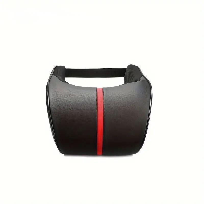 Car Headrest Neck Pillow for Comfortable Travel Support Memory Foam Car Pillow - Red