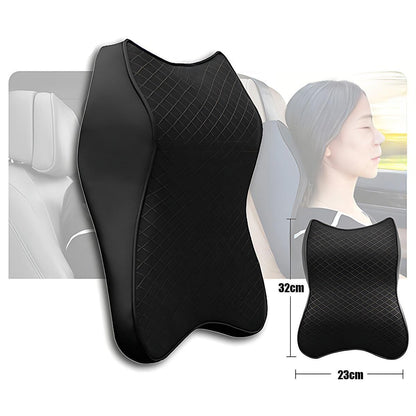 Memory Foam Vehicle Headrest Cushion for Neck and Lumbar Support Comfort