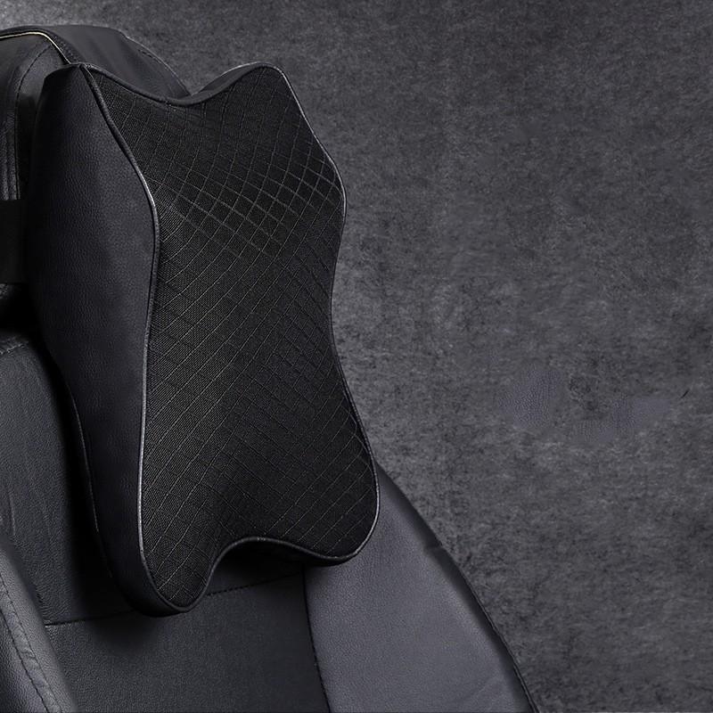 Memory Foam Vehicle Headrest Cushion for Neck and Lumbar Support Comfort