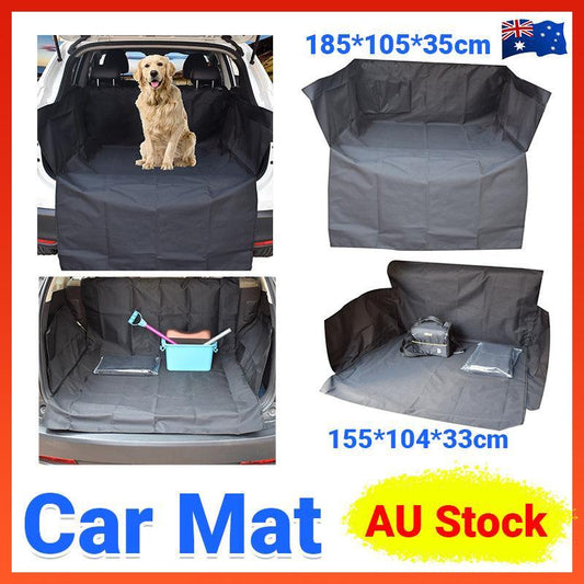Pet Dog Car Boot Cargo Liner Cover Mat Waterproof Protector Cat Suv Ute Black - L SUV - 185cm x 105cm x 35cm