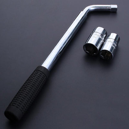 Extendable Car Wheel Brace Heavy Duty Nut Lug Wrench Sockets 17/19mm & 21/23mm