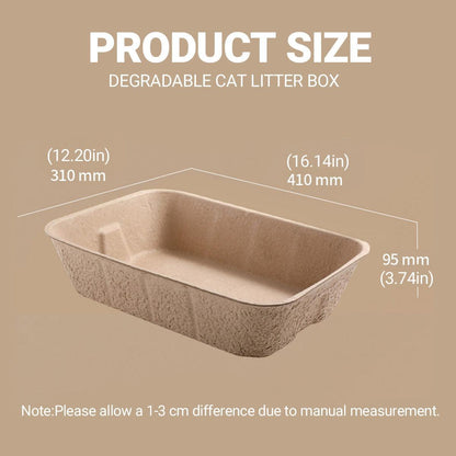 5pcs Disposable Cat Litter Pan Open Design Easy Clean Litter Box Pet Cleaning