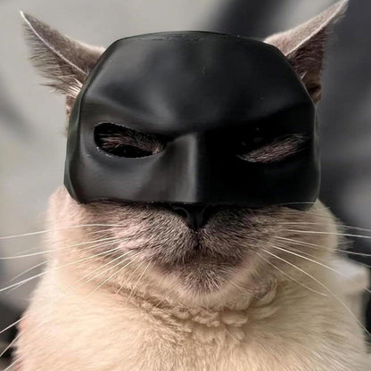 Halloween Bat Mask Cat Mask Pet Costume Accessories for Small Dogs Cats Outfit - L