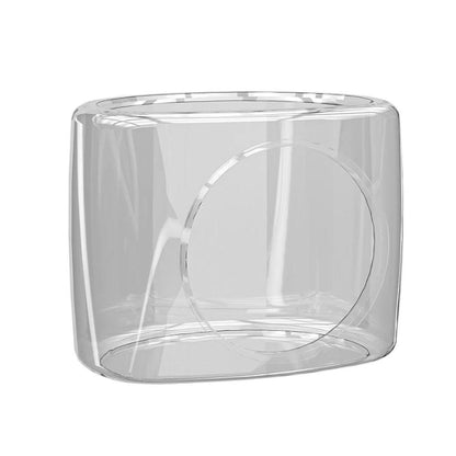 Transparent Capsule Cat Litter Box Semi Enclosed Cat House for Indoor Use