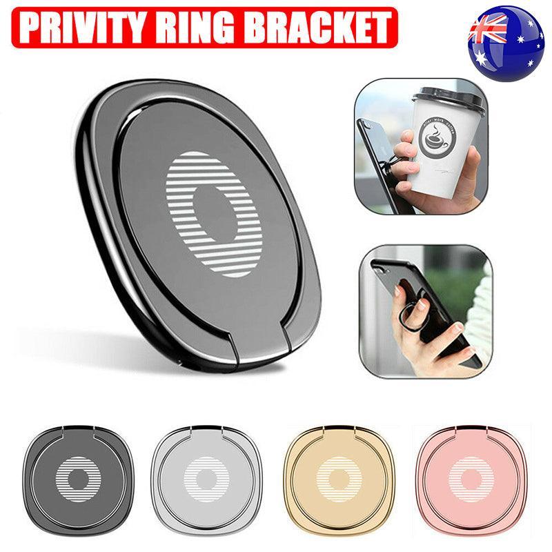 Iring Phone Ring Finger Holder Stand Mobile Grip with Mount Hook for iPhone and iPad - Silver